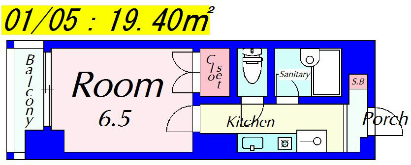 ス・プレール北野 間取り図