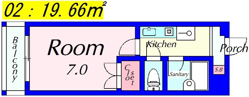 ス・プレール北野 間取り図