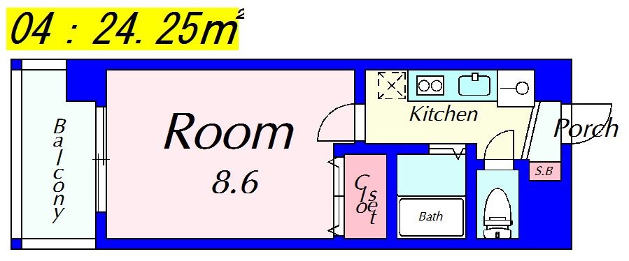 ハウスセゾン北野 間取り図