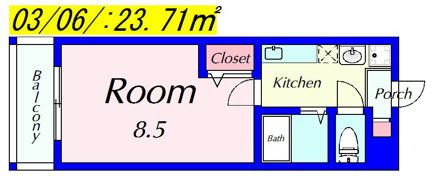 ハウゼ衣笠の杜 203号室 間取り