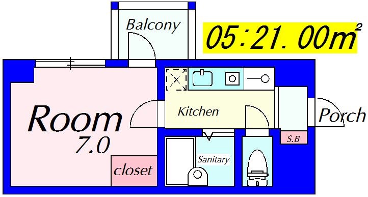 京卓ハイツ 間取り図