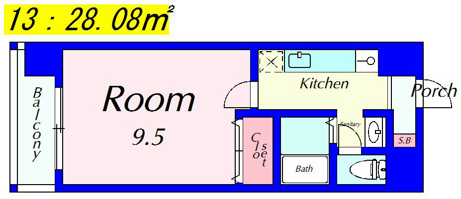 ハウスセゾン四条通 間取り図