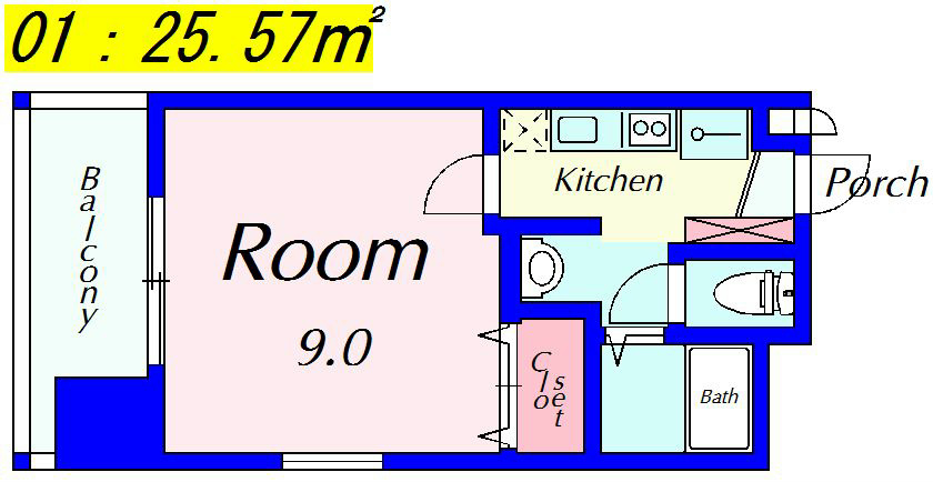 ハウスセゾン今出川河原町 間取り図