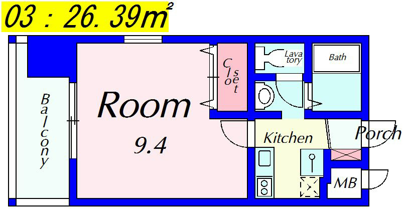 ハウスセゾン今出川河原町 703号室 間取り