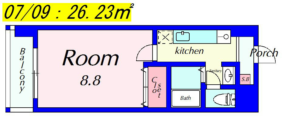 ハウスセゾン四条通 間取り図