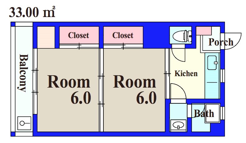小笹マンション 505号室 間取り