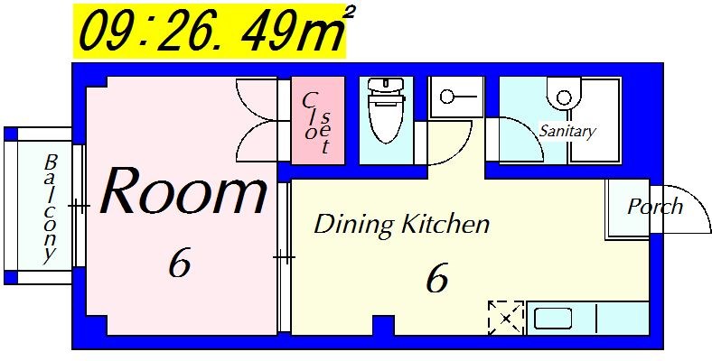 GANESHA 994 109号室 間取り