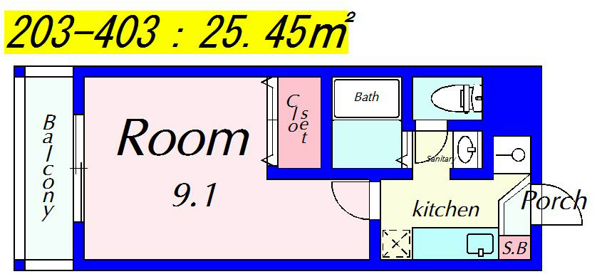 メゾンK-three 間取り図