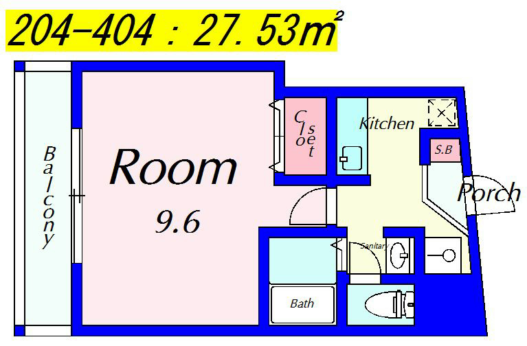 メゾンK-three 404号室 間取り