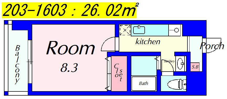 ハウスセゾン四条通 間取り図