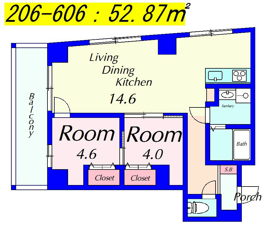 モンドール西院 306号室 間取り
