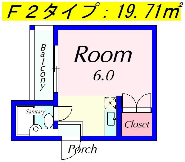 北浅ハイツ 間取り図