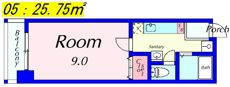 ハウスセゾン両替町 間取り図