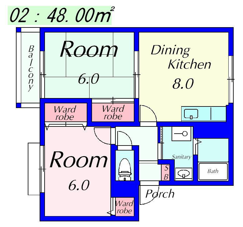 グランドゥールⅡ 間取り図