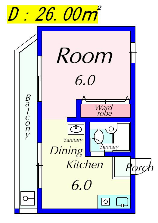 ドミノリバーサイド 501号室 間取り