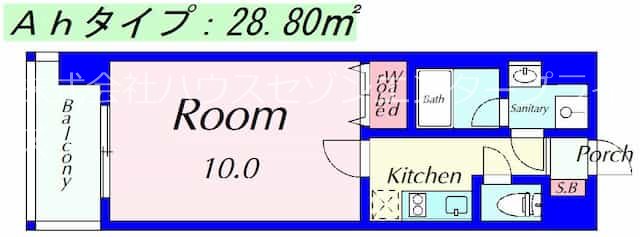 エンゼルプラザ南草津駅前 1005号室 間取り