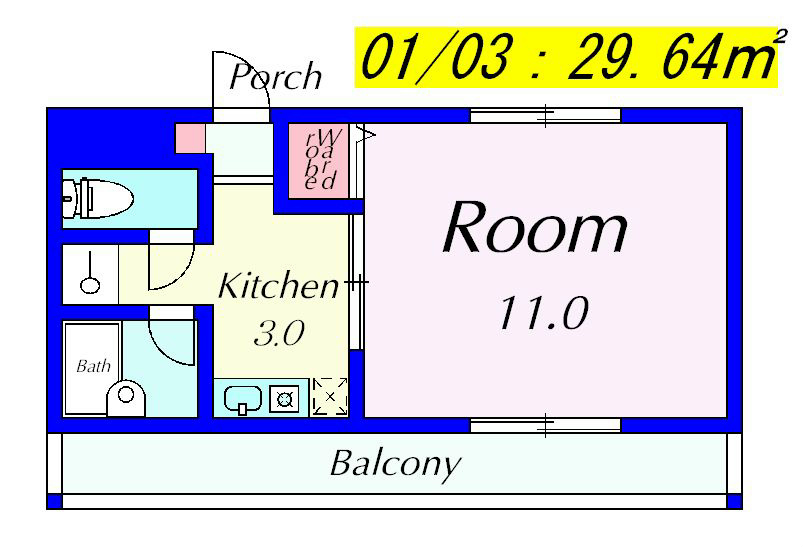 FREDDY 103号室 間取り