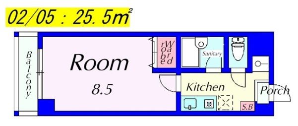 サンライズ西田 間取り図