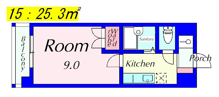 ラ・ルースⅡ 115号室 間取り