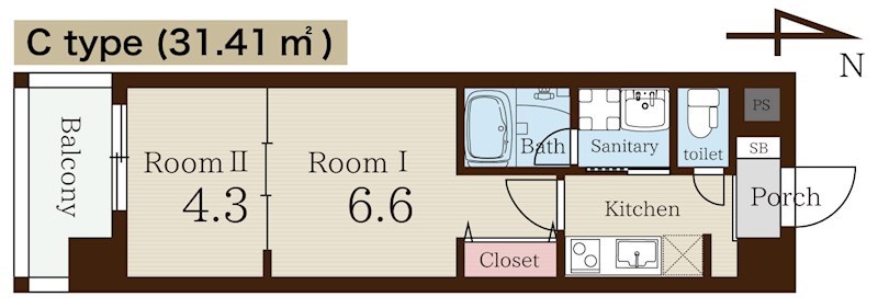 アート西大路レジデンス 間取り図