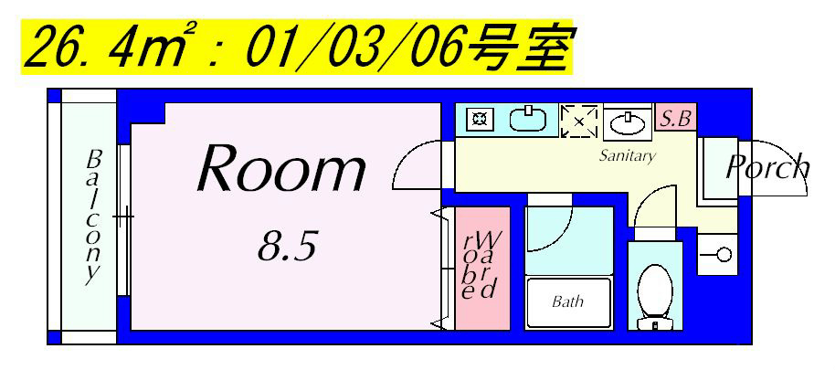 ルミエール吉岡 406号室 間取り