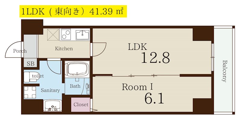 アート四条堀川 間取り図