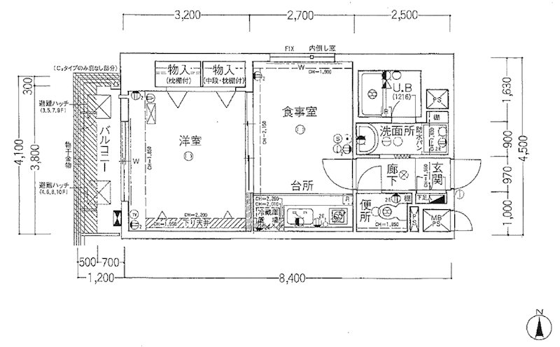 ライオンズマンション四条西洞院 間取り図