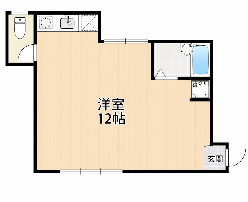 ハイム京都下鴨 間取り図