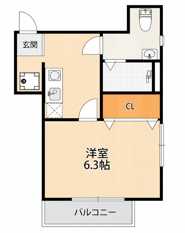 ハイム京都下鴨 間取り図