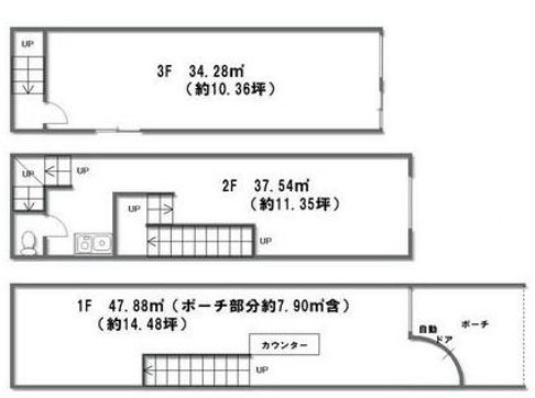 中京区恵比須町一棟貸店舗 間取り