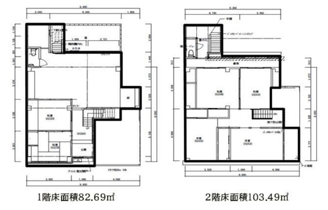 衣棚夷川　店舗 間取り