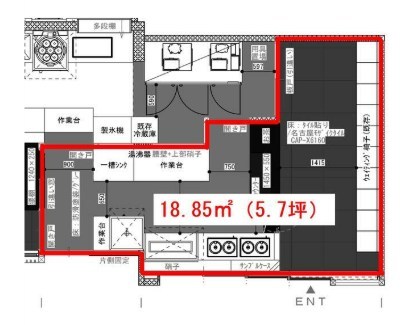 大原三千院前　貸店舗 間取り