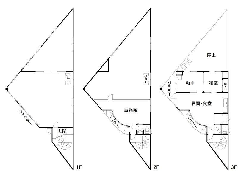 深草東伊達町16-1店舗 間取り
