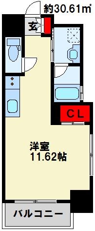 内山足立ビル 501号室 間取り