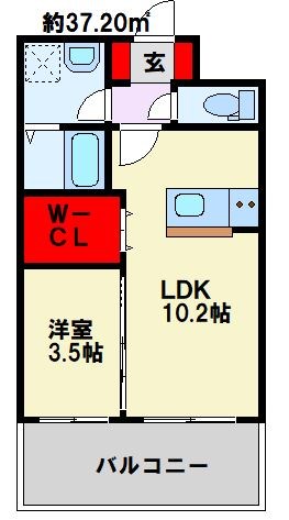 エクセレント藤 参番館 間取り図