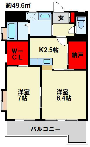 渡邊ビル Ⅱ 間取り