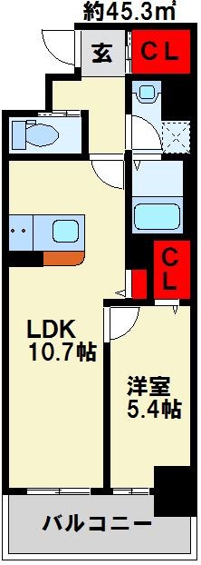エヴァーグリーンＱ 間取り図