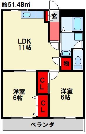 レジデンス相坂 302号室 間取り