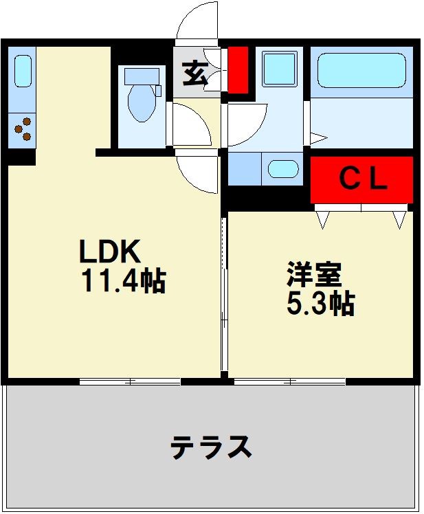 ロイヤルＧ黒崎駅前 間取り