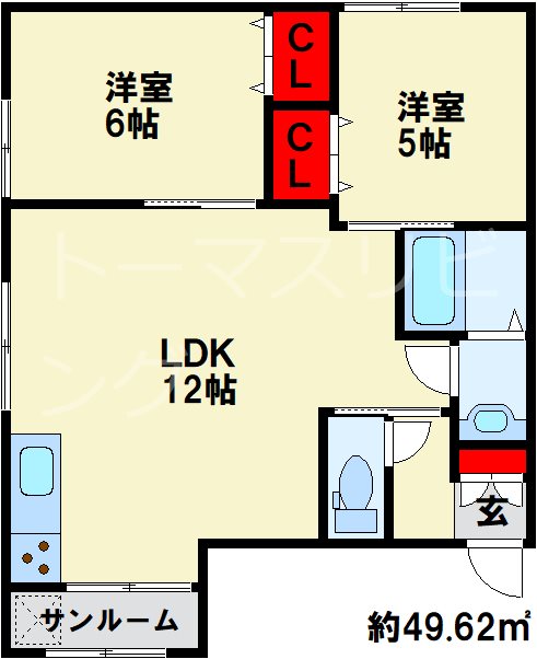 本庄ビル 201号室 間取り