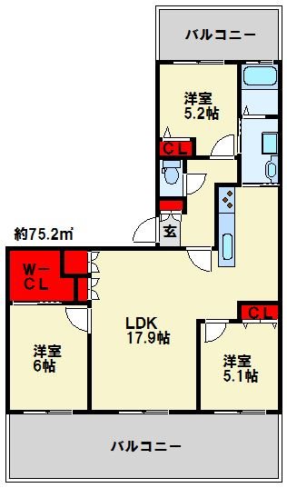 以和貴マンション金田 302号室 間取り