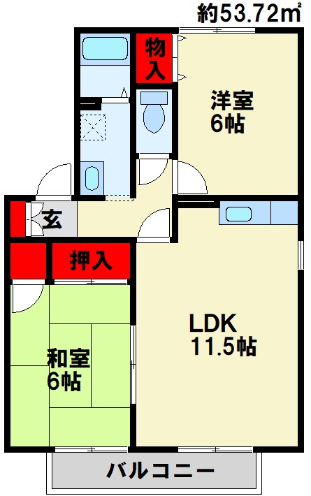 グランドゥールＮ Ｃ棟 間取り