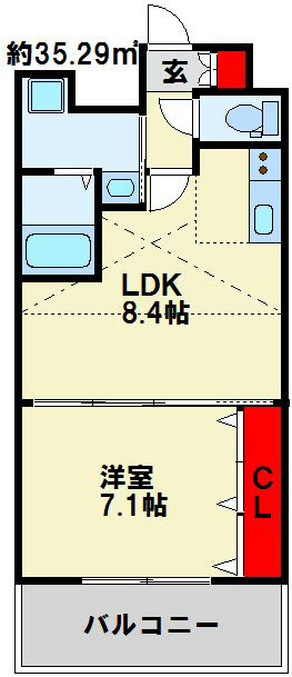 No.65クロッシングタワー 間取り図