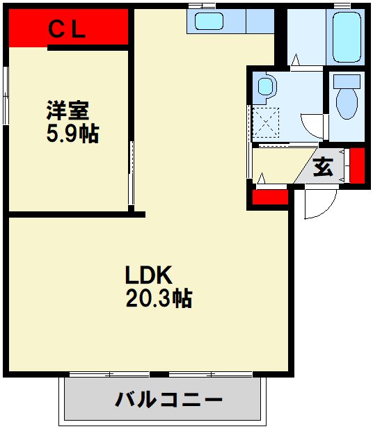 三洋タウン水巻 A棟 間取り