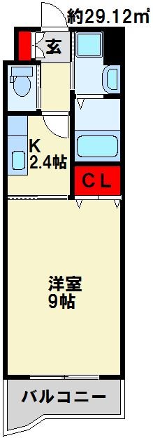 アーバンフォレスト片野 507号室 間取り