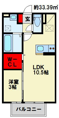 カノン 202号室 間取り