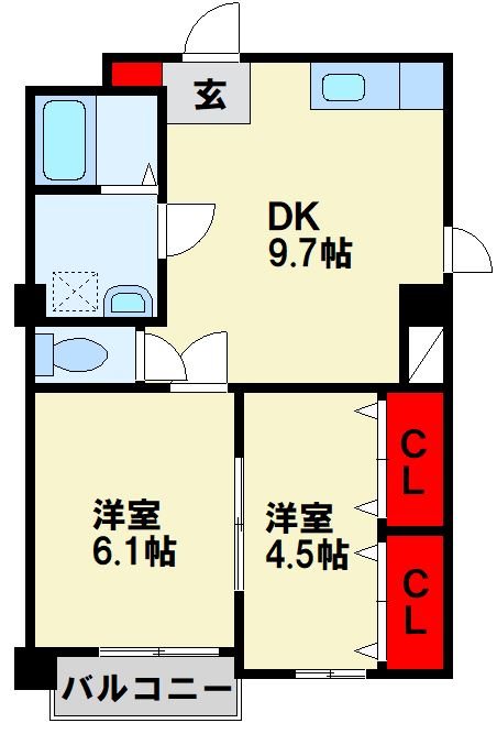 福岡県北九州市八幡西区藤田２丁目 間取り