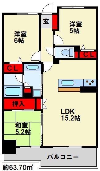 リヴィエールソフィア日明 903号室 間取り