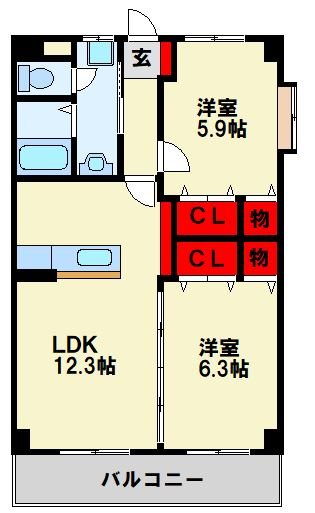 エクセレント本城 間取り