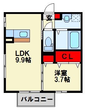ソレイユ鳴水 間取り図